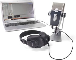 AKG Podcaster Essentials Lyra USB mikrofon ve K371 Kulaklıklı Set - 1