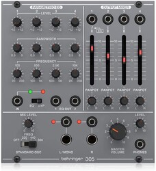 Behringer 305 EQ/Mixer/Output Eurorack için Analog Modül - Behringer