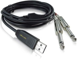 Behringer LINE 2 USB 2x 6.3mm TS den Stereo USB Çeviri Kablo - 5