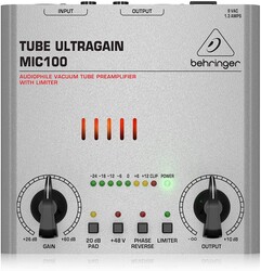 Behringer MIC100 Vakum Tüplü Mikrofon Preamplifikatörü - 1
