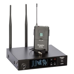 Doppler DM-350B Çift Anten Tek Yaka Telsiz Mikrofon Seti - Doppler
