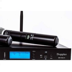 Doppler DM-502H Çift Anten Çift El Telsiz Mikrofon Seti - 2