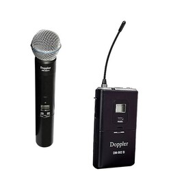 Doppler DM-502HB Tek El Tek Yaka Telsiz Mikrofon Seti - 2