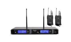 Doppler DM-802B Çift Telsiz Yaka Mikrofonu - Doppler