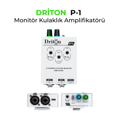 Driton P-1 2 Kanal Monitör Kulaklık Amplikatörü - Driton
