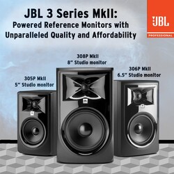 JBL 308P MKII 8 inç Aktif Stüdyo Referans Monitörü (TEK) - 4