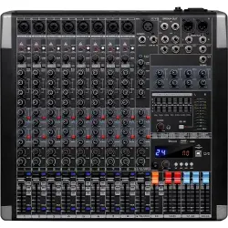 Klangmeister M10-PRO 10 Kanal Dec Mikser, BT/USB/REC - Klangmeister