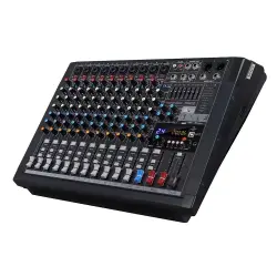 Klangmeister PM12 2x350W 12 Kanal Power Mixer USB Bluetooth Kayıt - 2