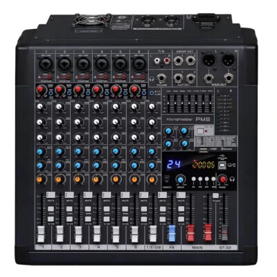 Klangmeister PM8 8-KANAL MİKSER AMPLİFİKATÖR - Klangmeister