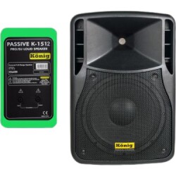 König K 1512 A 12 inç 600W Aktif Monitör Tipi Hoparlör - König