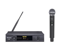 König K-401 EL Tek Kanal UHF Telsiz Mikrofon - König