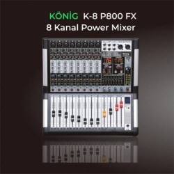 König K 8 P800 FX 8 Kanal Power Mikser - König