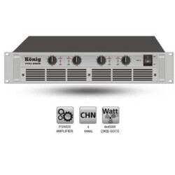 König PRO 2808 4 Kanal Power Amfi 4x450 Watt - König