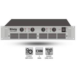 König PRO 3608 4 Kanal Power Amfi 4x800 Watt - König