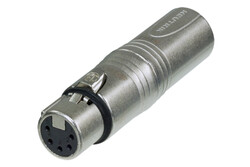 Neutrik NA3M5F XLR 3 Pin Erkek - XLR 5 Pin Dişi Çevirici - Neutrik