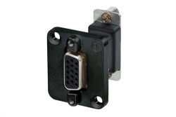 Neutrik NADB15FF-B 15 pole D-SUB feedthrough, female to female - Neutrik