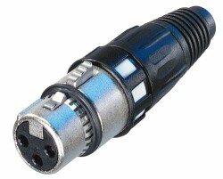 Neutrik NC3FXCC 3 pole female cable connector - Neutrik