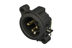 Neutrik NC3MAH-0 3 Pinli Şase Tipi Erkek XLR Konnektör - Neutrik