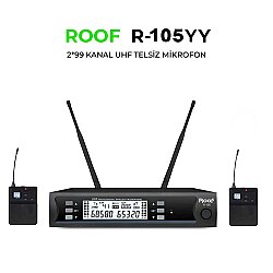 ROOF R-105 UHF TELSİZ YAKA-YAKA MİKROFON - Roof