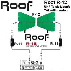 Roof R 12 UHF Mesafe Yükseltici Anten - 1