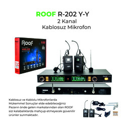 Roof R 202 Y-Y Çift Yaka Telsiz Mikrofon Seti - Roof