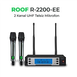 ROOF R-2200 UHF TELSİZ 2 EL MİKROFON - Roof