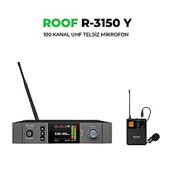 Roof R-3150 UHF Telsiz Tek Yaka Mikrofonu - Roof