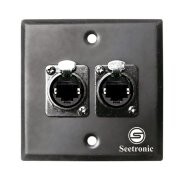 Seetronic WP408 Duvara Monte 2 li Dişi RJ45 Konnektör Yuvası - Seetronic