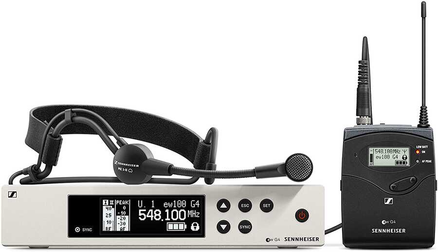 Sennheiser EW 100 G4 ME-3 Kablosuz Headset Mikrofon Seti - 1