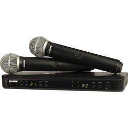 Shure BLX288E/PG58 Kablosuz Telsiz El Mikrofonu - Shure