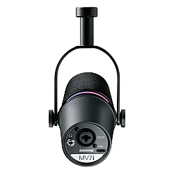Shure MV7i - USB-XLR Mobil Uyumlu Dinamik Podcast Mikrofonu - 4