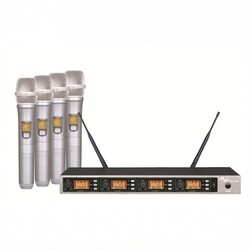SSP K400/X1 4 Kanal UHF Kablosuz El Tipi Mikrofon Sistemi - 1