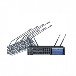 SSP K802/D1 8 Kanal UHF Kablosuz Kürsü Mikrofon Seti - SSP