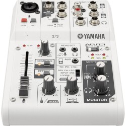 Yamaha AG 03 MK2 - 3 Kanal Efektli Deck Mikser(Beyaz) - 1